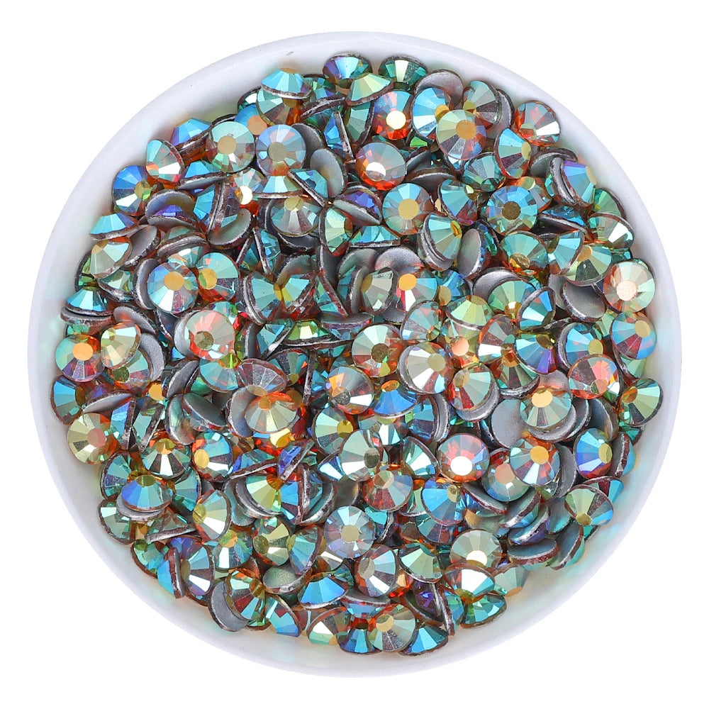 QIYI 1130-1187 SS30-SS60 Non Hot Fix Flat Back Factory Direct Wholesale High Quality Durable Glass Crystal Rhinestones for Girls