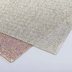 Fast Delivery 40*24cm Self-Adhesive Crystal Glass Rhinestone Sticker Sheet with Gum Diamond Ribbon Decoration