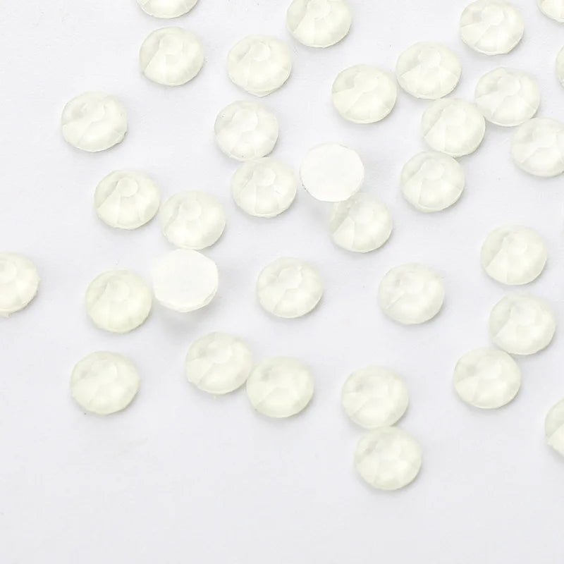 Wholesale Rhinestone Neon White Color Crystal Stone Non Hot Fix Flatback Rhinestone for Nail Art Decoration