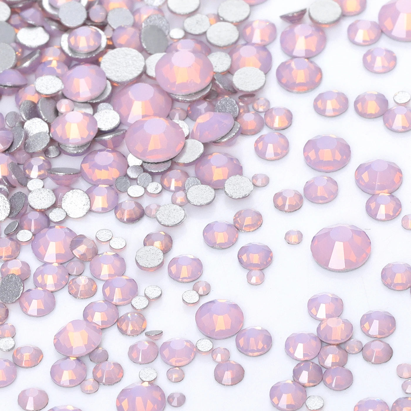 QIYI Wholesale Mixed Size Ss3-ss20 Crystal Rhinestones  Non- Hotfix Round Loose RhinestonesBulk for Decorative Nail Art Crafts