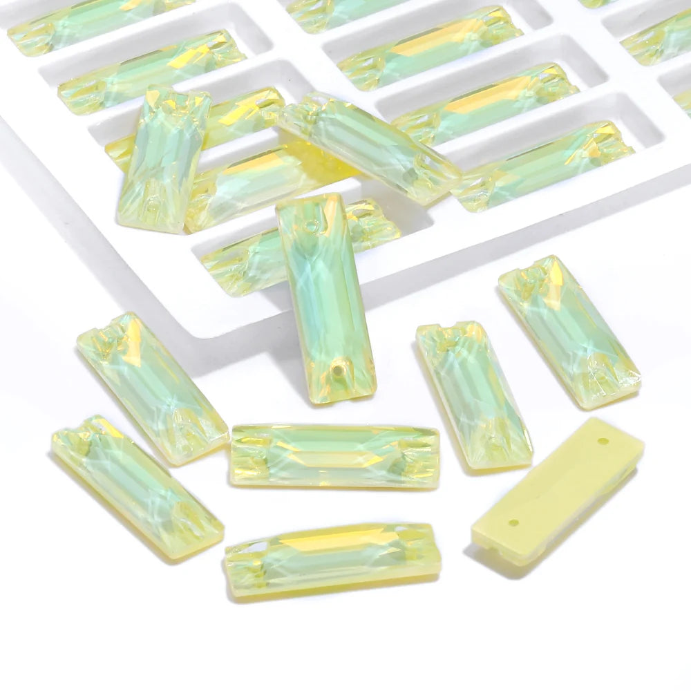 3250 Wholesale Rectangle  Cosmic  4*8/6*18/7*21/8.5*26mm Crystal Glass Sew-on Rhinestones Flatback or Clothing Decoration