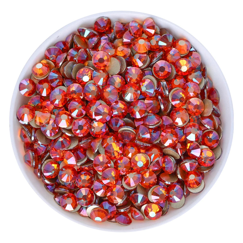 QIYI 1130-1187 SS30-SS60 Non Hot Fix Flat Back Factory Direct Wholesale High Quality Durable Glass Crystal Rhinestones for Girls
