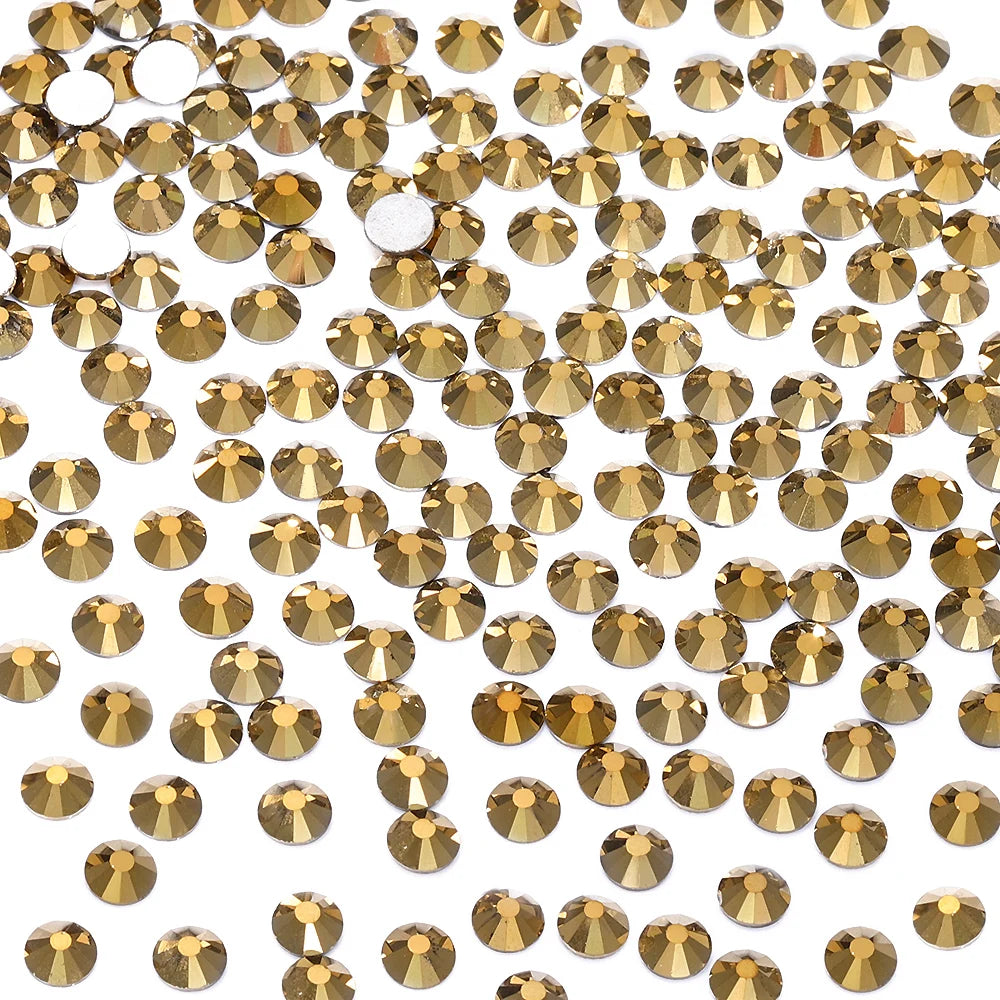 QIYI SS30-SS60 1001-1129 14400pcs Flat Back Non Hot Fix Durable Latest Fashion Popular Style Glass Crystal Rhinestones for Shoe