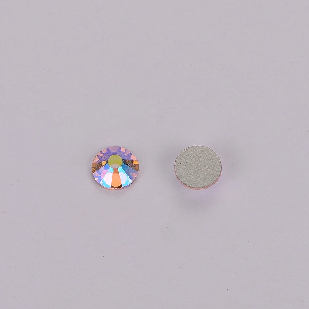 SS3 SS6 SS10 SS12 SS16 SS20 SS30 SS50 Dark Green AB Crystal Strass Flatback Glass Crystal Rhinestones for Cloth DIY Crafts