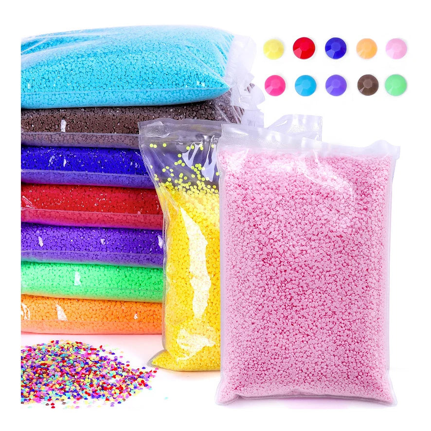 Wholesale Flat Back 2/3/4/5mm Resin Rhinestones Macaroon Series Strass Bulk Bag Rhinestone 50000 Pcs /bag