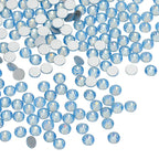 Factory High Quality 100 Colors Glass Diamond Rhinestone Flat Back Non Hot Fix Crystals Stones in Bulk