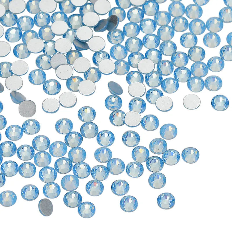 Factory High Quality 100 Colors Glass Diamond Rhinestone Flat Back Non Hot Fix Crystals Stones in Bulk