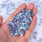 QIYI SS10-SS20 1130-1187 14400pcs Non Hot Fix Factory Direct Wholesale High Quality Durable Glass Crystal Rhinestones for Girls