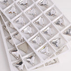 Triangle 80+Colors Sew on Rhinestones 3270 Glass Fancy Glass Flat Back Bling Bling Diamond Stone for Fashion Jewelry Clothes