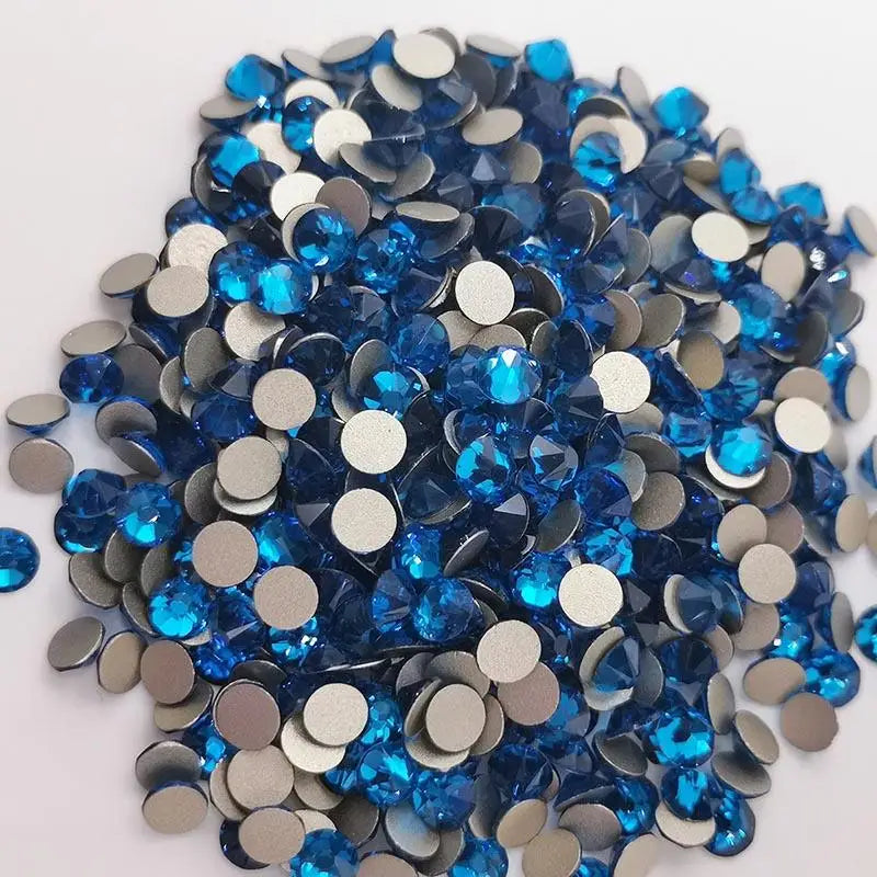 Wholesale Factory 100% Good Feedback Glass Stone 16 Cut Cold Fixation Non Hot Fix Crystal Rhinestone for Women Bikini