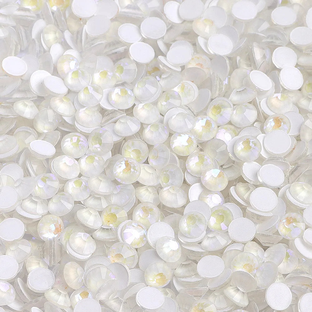 QIYI Wholesale Mocha Flat Back Non Hotfix Glitter Diamond Stone SS4-SS30 Bulk Rhinestones for Nail Charms