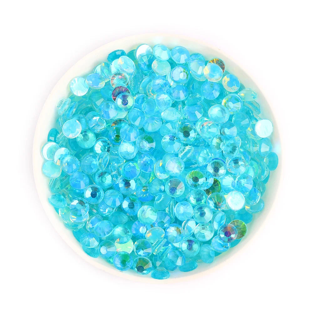 Crystals Nail Art Rhinestone Hot Selling Aurora Colors 1440PCS Rhinestones Flat Back Non Hotfix Glass 1 Bag Rhinestones Custom