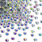 Wholesale Crystal and Crystal AB SS3-SS30 Hot Fix High Quality Glass Crystal Bright Shining Rhinestones for Garment Decoration