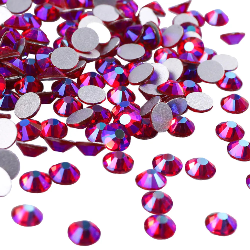 Top Selling Glass Crystals AB Colors Nail Art Rhinestones Flat Back Non Hotfix Rhinestone Diamond for Fashion Jewelry Earring