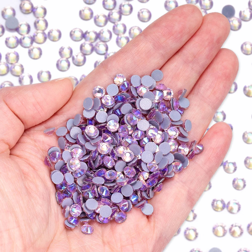 Hotfix Glass Rhinestone Bling Crystal AB Effect High Quality Rhinestones Bulk Crystals Stones Garment Accessories for Clothing