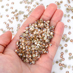 QIYI Wholesale Purple Pink  Brown Over 200 Colors Non Hotfix FlatBack Stone Glass Crystal AB Rhinestones for Tumbler