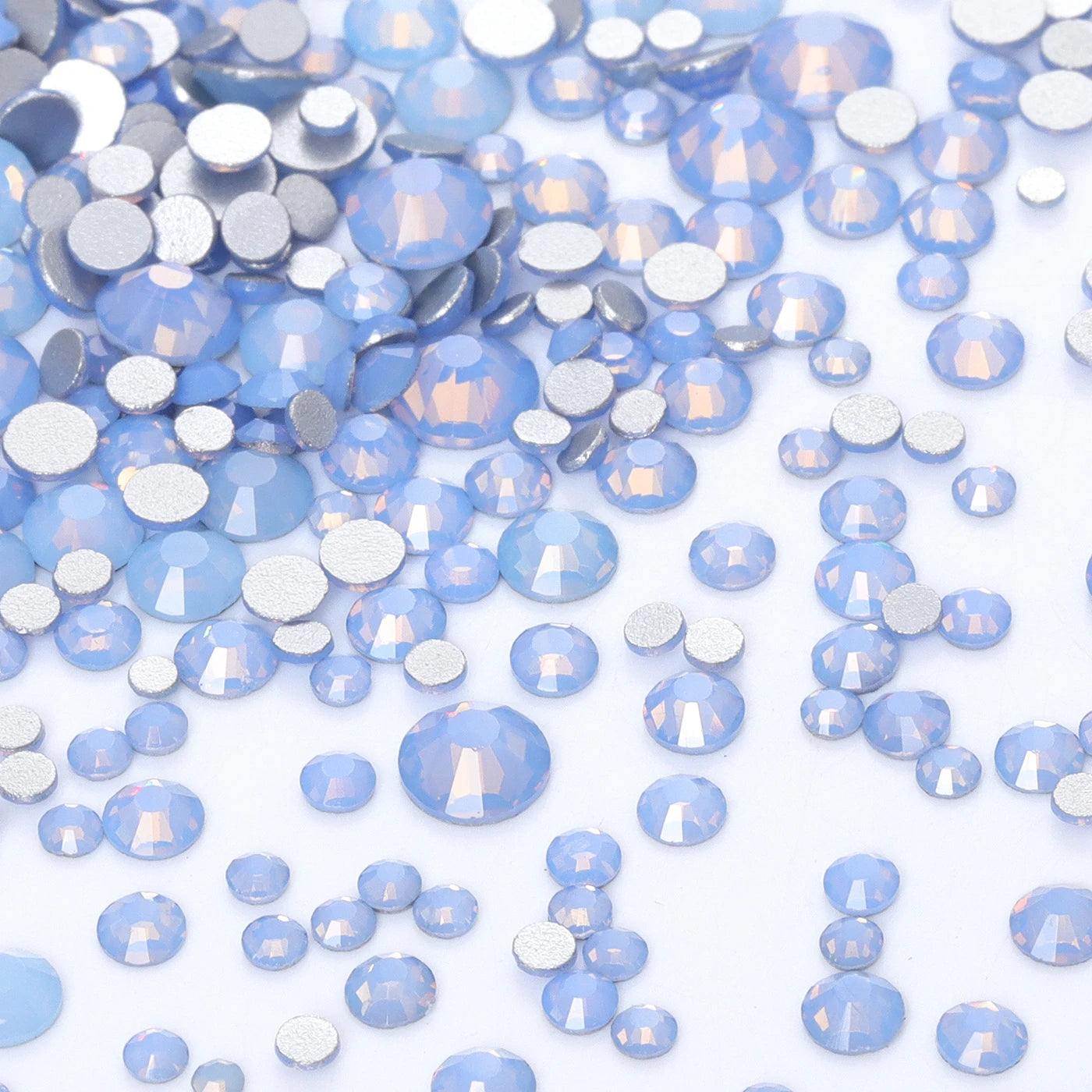 QIYI Wholesale Mixed Size Ss3-ss20 Crystal Rhinestones  Non- Hotfix Round Loose RhinestonesBulk for Decorative Nail Art Crafts