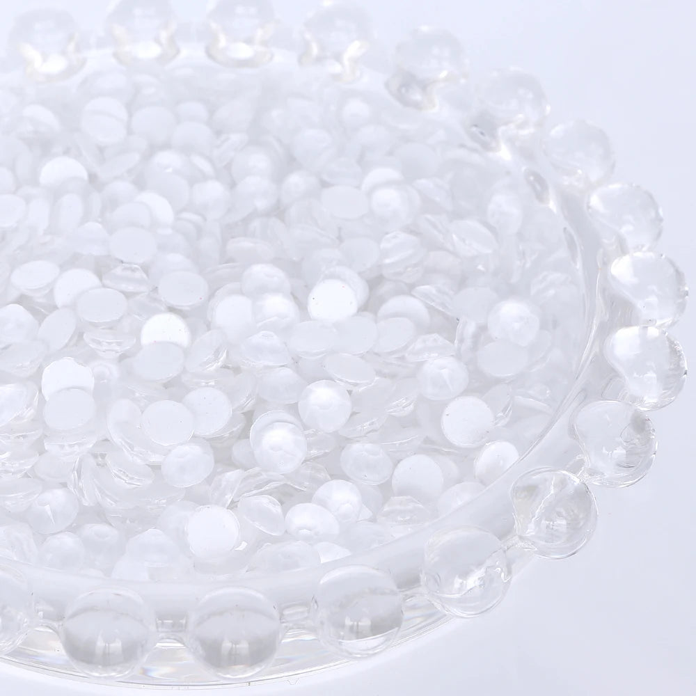 16Cuts Neon White Colors Glass Crystal Rhinestone SS10-SS40 8 Big 8 Small Crystal Strass Bling Bling Flatback Rhinestones