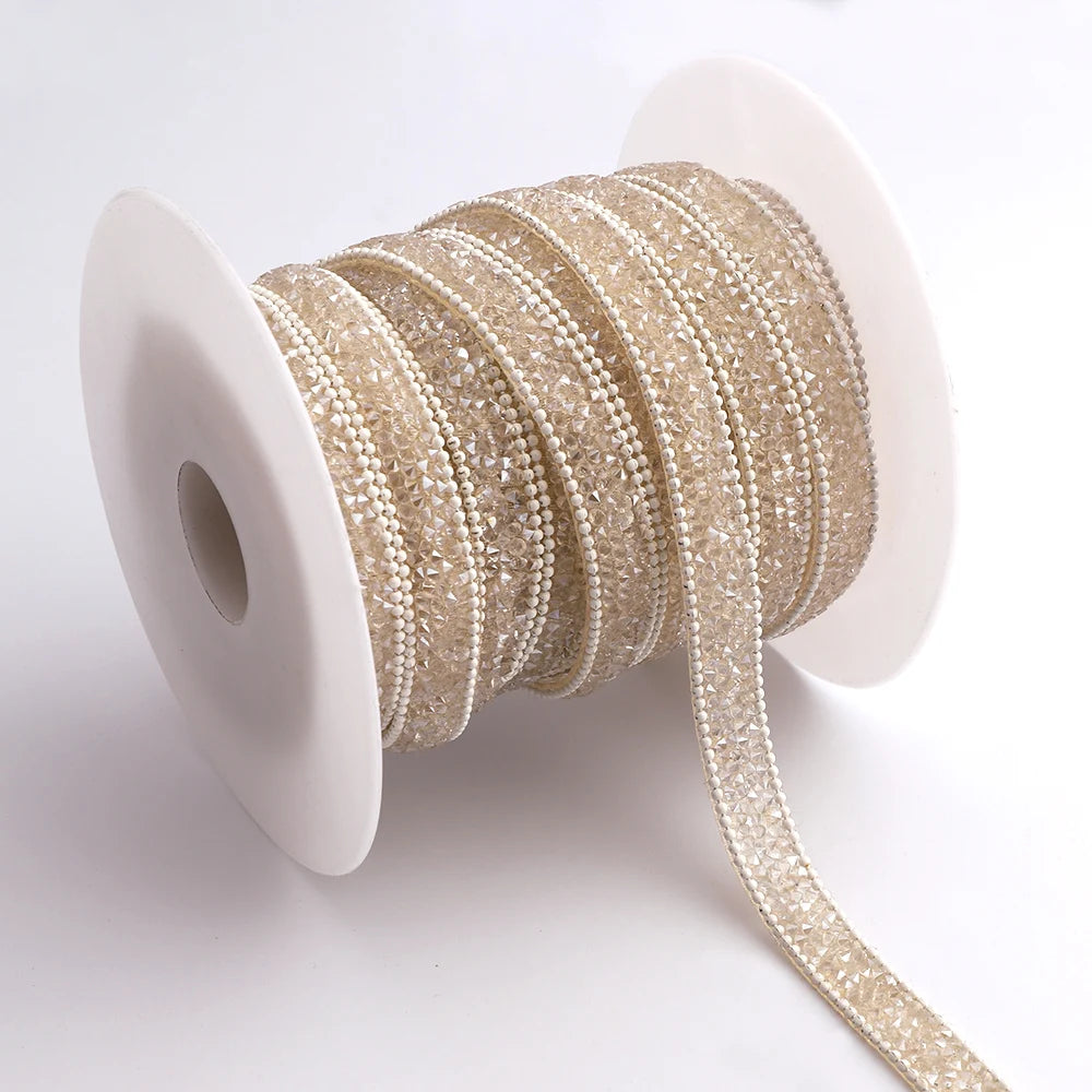 Wholesale Colorful Custom Diamond Tape  Rhinestone Applique Glitter Strass Rhinestones Trinnming Gem for DIY  Decoration