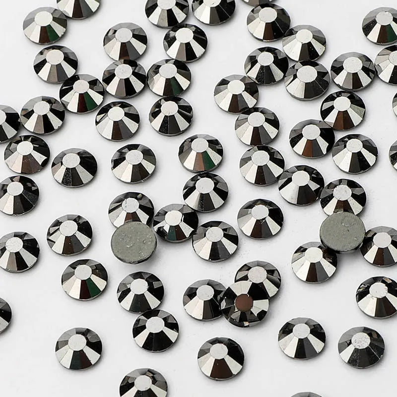 Factory Wholesale Blingbling Flat Back Rhinestones Hot Fix Crystal Glass for Cloth Same Cut Bulk Glass Rhinestones