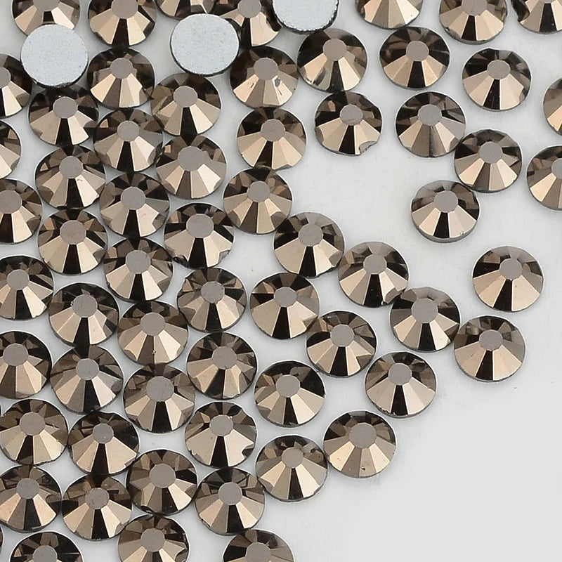 Wholesale SS3 Small Size Nail Charms Non Hotfix Crystal Rhinestone Bling Flatback Glitter Diamond Rhinestones Bulk  for Nail Art