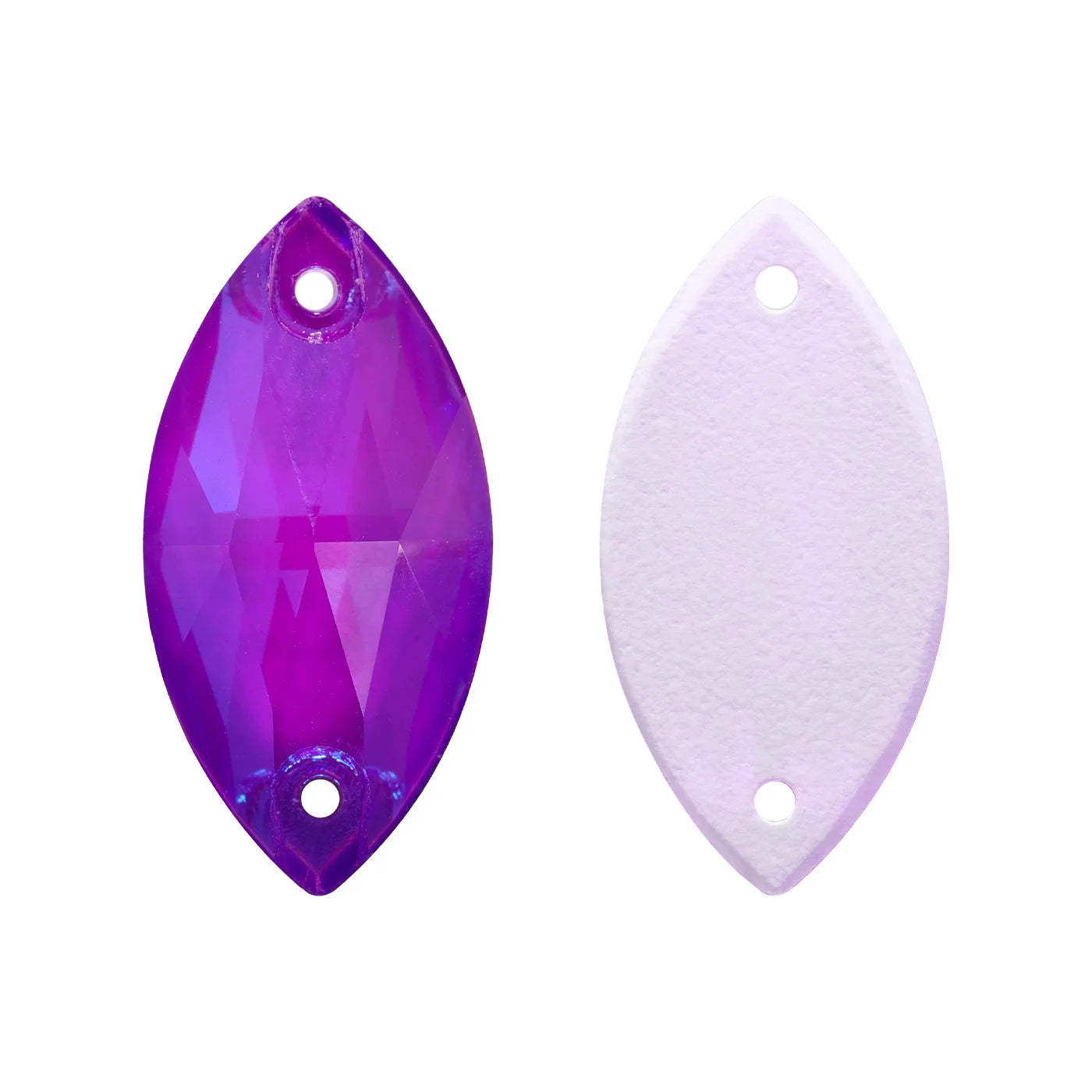 Wholesale Navette 55 Colors Shimmer Sew-on Rhinestones Horse Eye Glass Gems Clothing Flatback Sewing Stones for Jewelry Cloth