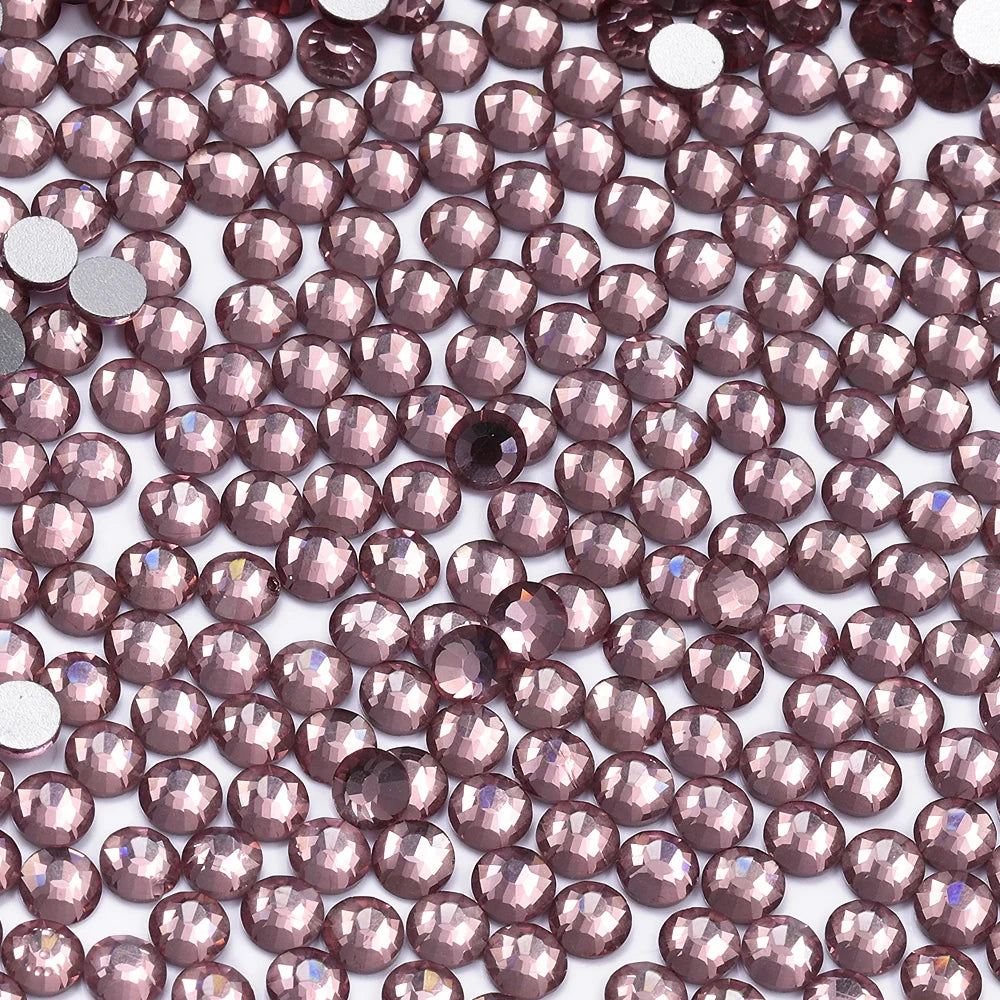 QIYI SS30-SS60 1001-1129 Colors Flat Back Non Hot Fix Durable Latest Fashion Popular Style Glass Crystal Rhinestones for Shoe