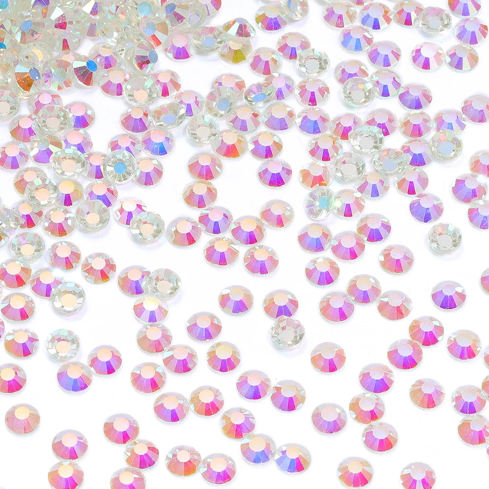 QIYI SS30-SS60 1001-1129 14400pcs Flat Back Non Hot Fix Durable Latest Fashion Popular Style Glass Crystal Rhinestones for Shoe