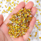 QY Wholesale SS3-SS50 Colorful Non Hotfix Rhinestones Bulk Glitter Crystal Glue on Strass Diamond Rhinestone Bling for Tumbler
