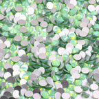 Wholesale White Opal Glass Flatback Rhinestones SS3-SS30 Non Hotfix Strass Glue on Nail Art Decoration