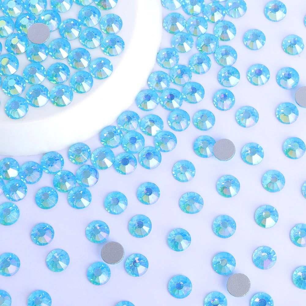 Factory Wholesale Custom High Quality Over 175 Colors Rhinestones Bulk Flat Back Non Hotfix Crystal Stones for Decoration Design