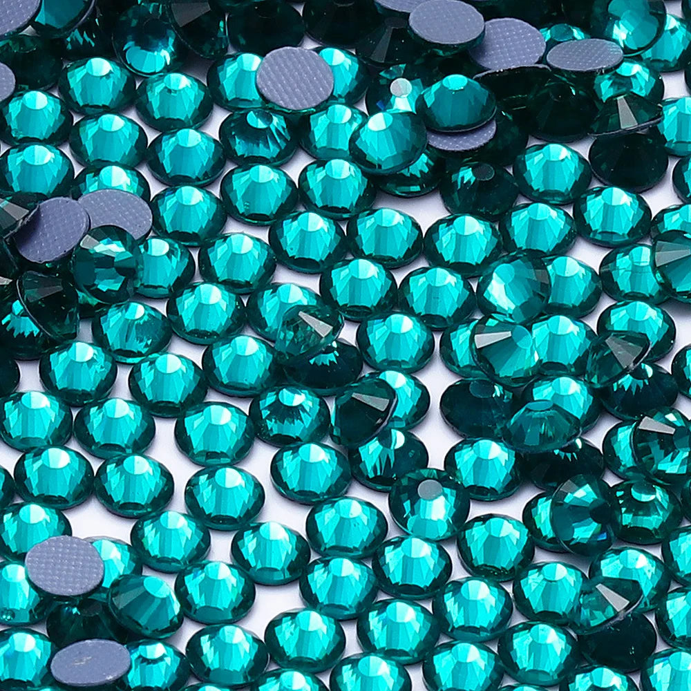 Wholesale 60Colors Hotfix Glass Crystal Rhinestone Flat Back Round Hotfix Crystal Stone Delicate for Clothing Accessories