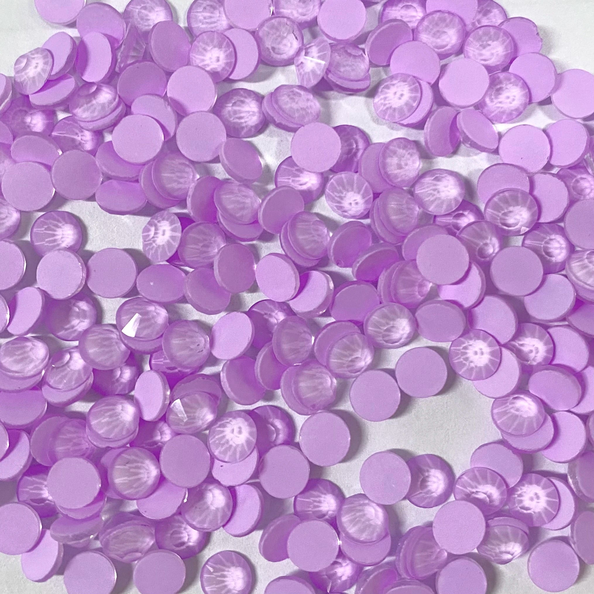 High Quality Luminous Non Hotfix Rhinestones  Neon Light Violet Glass Crystal  Flatback Rhinestone Bulk for Clothes