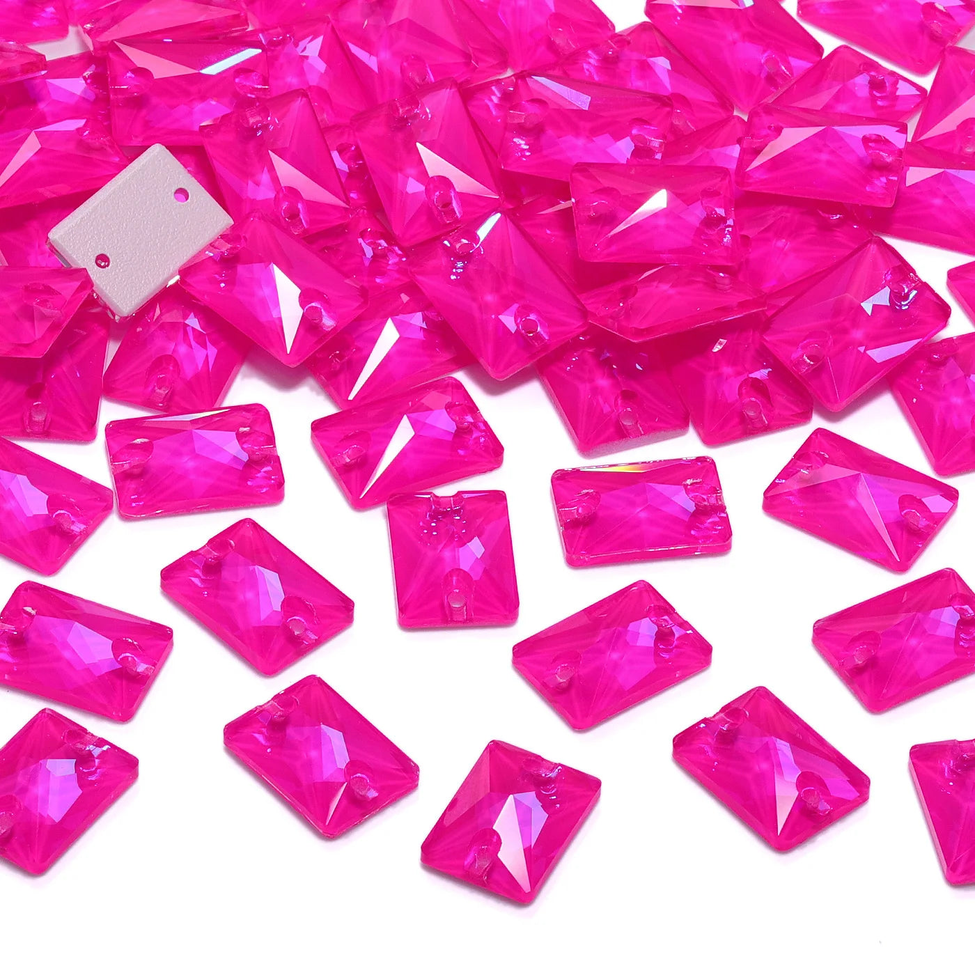 K9 High Quality Neon Fuchsia Series Sew on Glass Sewing Stone Crystal Rhinestones for Dancing Gament Decoration