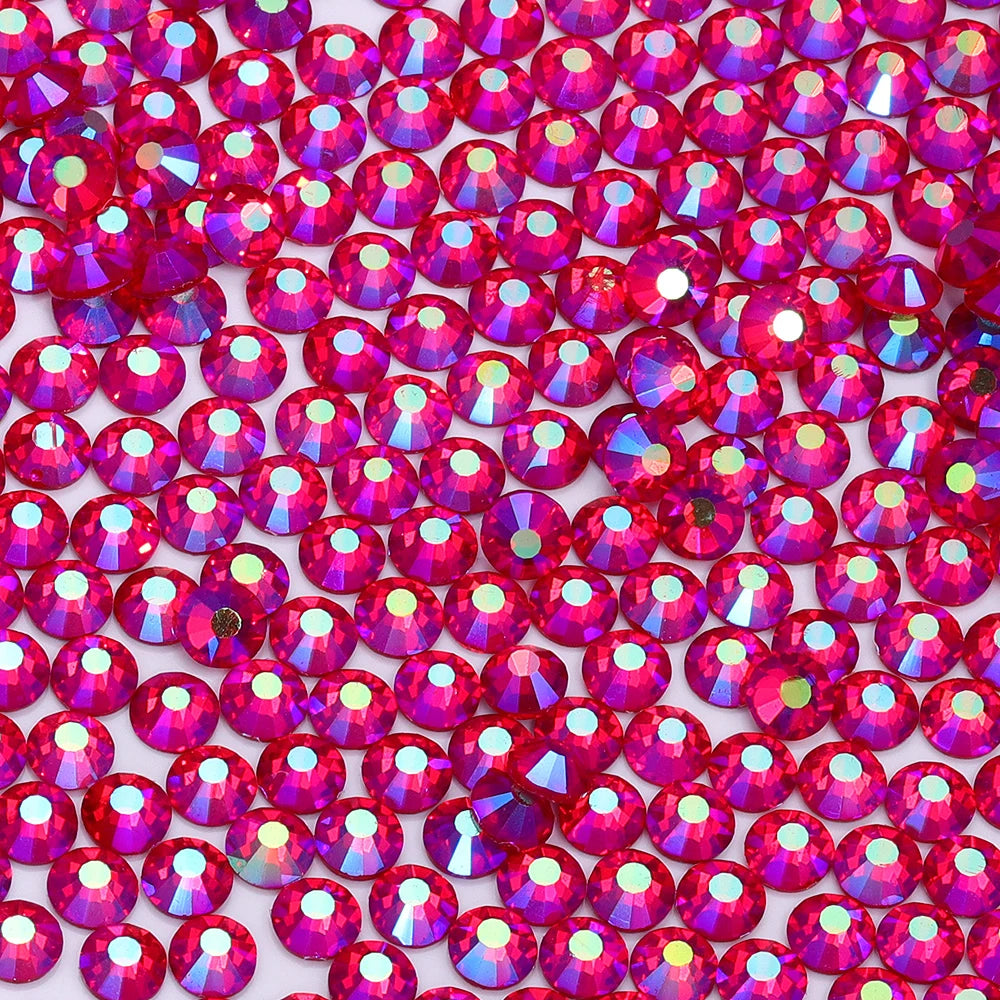 QIYI SS30-SS60 1001-1129 Colors Flat Back Non Hot Fix Durable Latest Fashion Popular Style Glass Crystal Rhinestones for Shoe