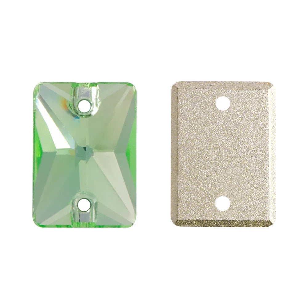QIYI Multi Colors and Size Rectangle Sew-on Stone for Choice Clear Glass Flat Back Top Quality Sew on Rhinestones (3250)