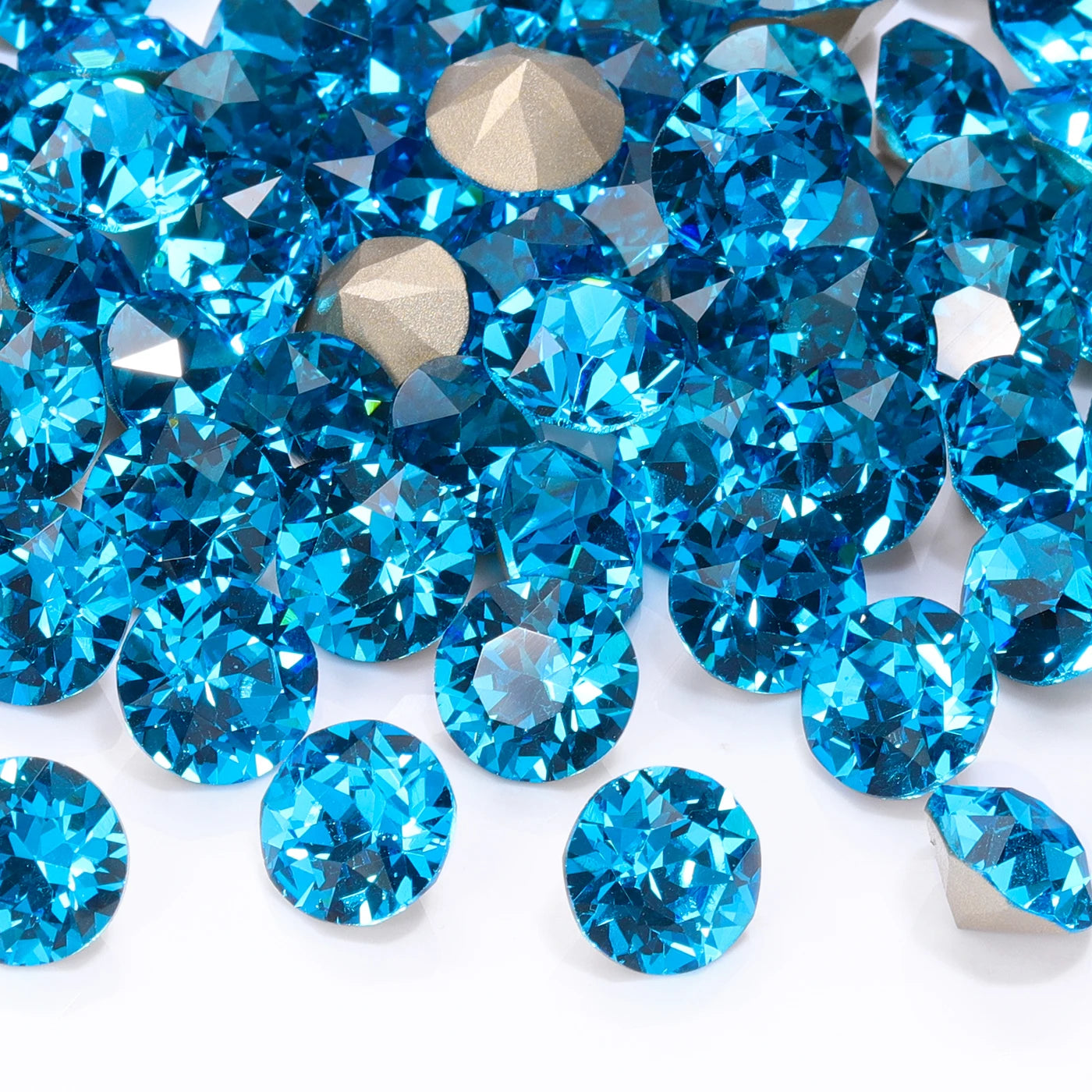 QIYI High Quality Factory Wholesale 200+ Colors Trendy Shimmer Luxury K9 XIRIUS Chaton Pointback Rhinestone for Decoration Cloth