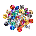 Qiyi New Arrival Rivoli Fancy Shape Eco-friendly Materials Trendy Design K9 Glass High Quality Grade AAAAAA Point Rhinestone