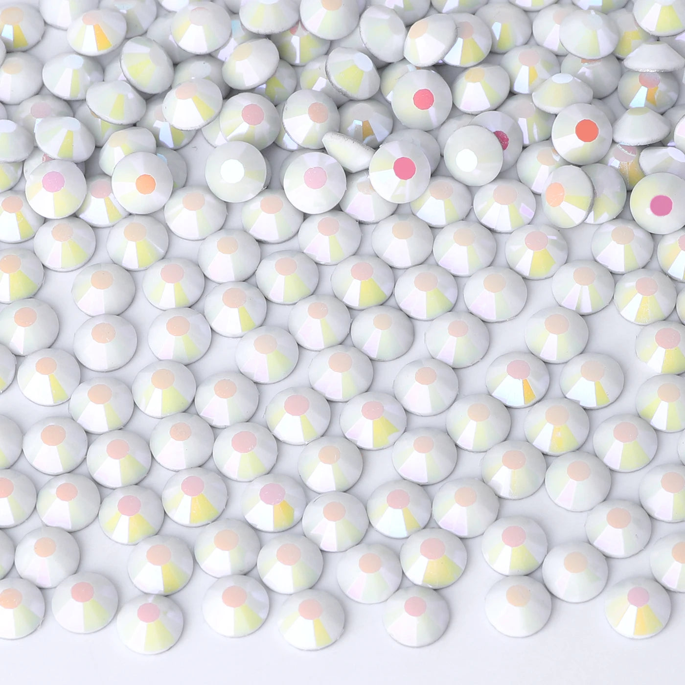 Latest New Colors Luminous Ss3-ss50 Wholesale Non Hotfix Cryatl Opal  Flat Back Crystal  Glass Rhinestones for DIY Gym Clothing