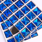 3240 Pure Glass Flat Back Grade AAAAAA Quality 12mm/14mm/16mm/22mm Square Shape Sew-on Rhinestones for Garment Decoration
