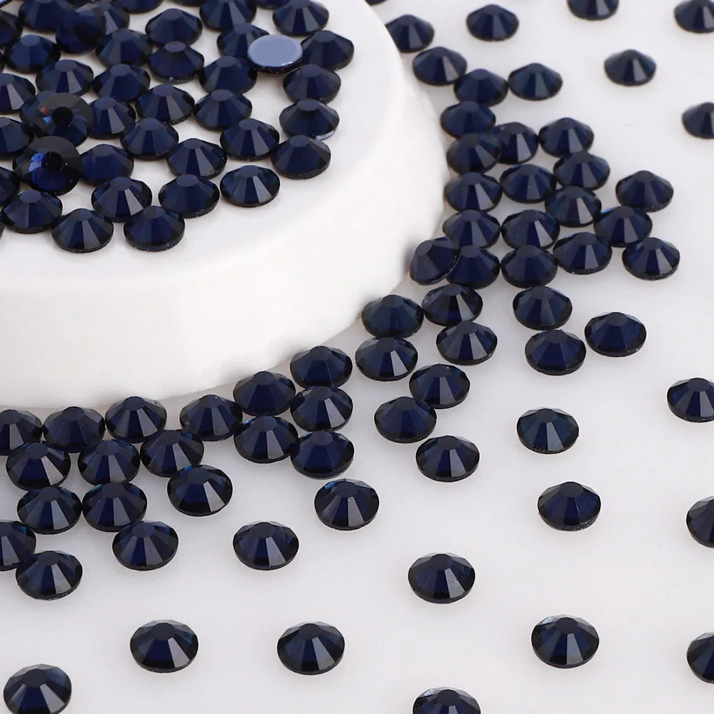 Factory Wholesale Over 200 Colors German Intensive Glue Hotfix Stone SS20 Glass Crystal AB Hot Fix Rhinestones for Wedding Dress