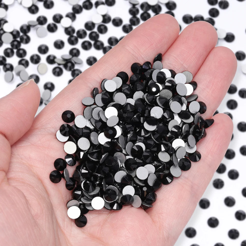 Wholesale 14400pcs/bag Non Hotfix Rhinestones SS6-SS30 Glass Crystal Flatback Regular Cut Rhinestones for Nails Art