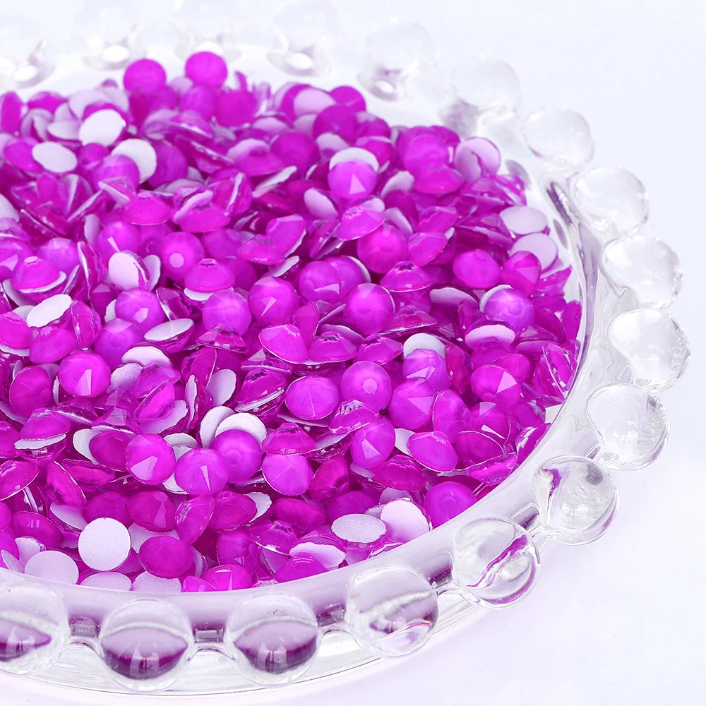 16Cuts Neon Purple Colors Glass Crystal Rhinestone SS10-SS30 8 Big 8 Small Crystal Strass Bling Bling Flatback Grade AAAAAA