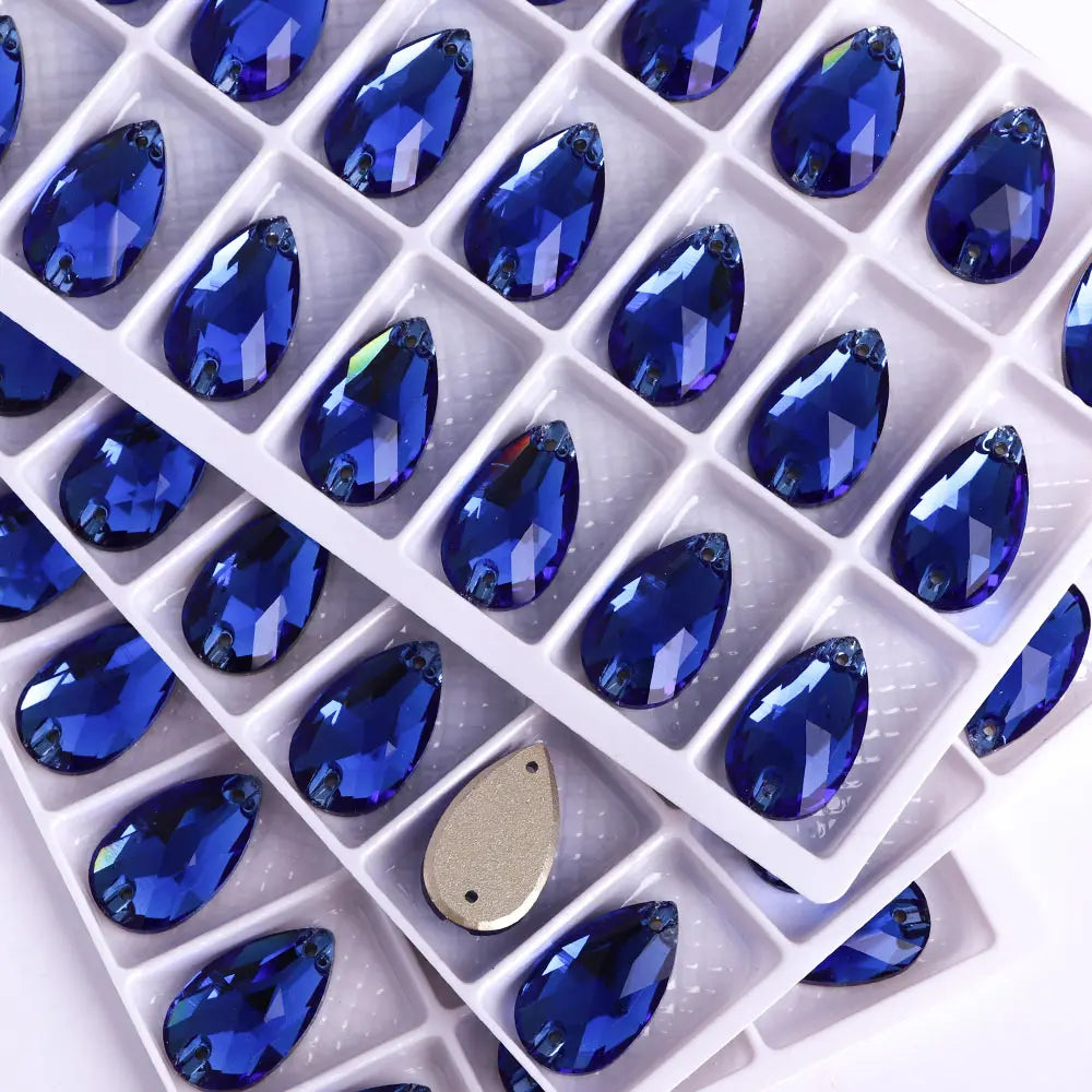 Wholesales Customize New Trend Drop  Shapes Colors Crystal Beads Sewing-On Rhinestones for Jewelry Clothes