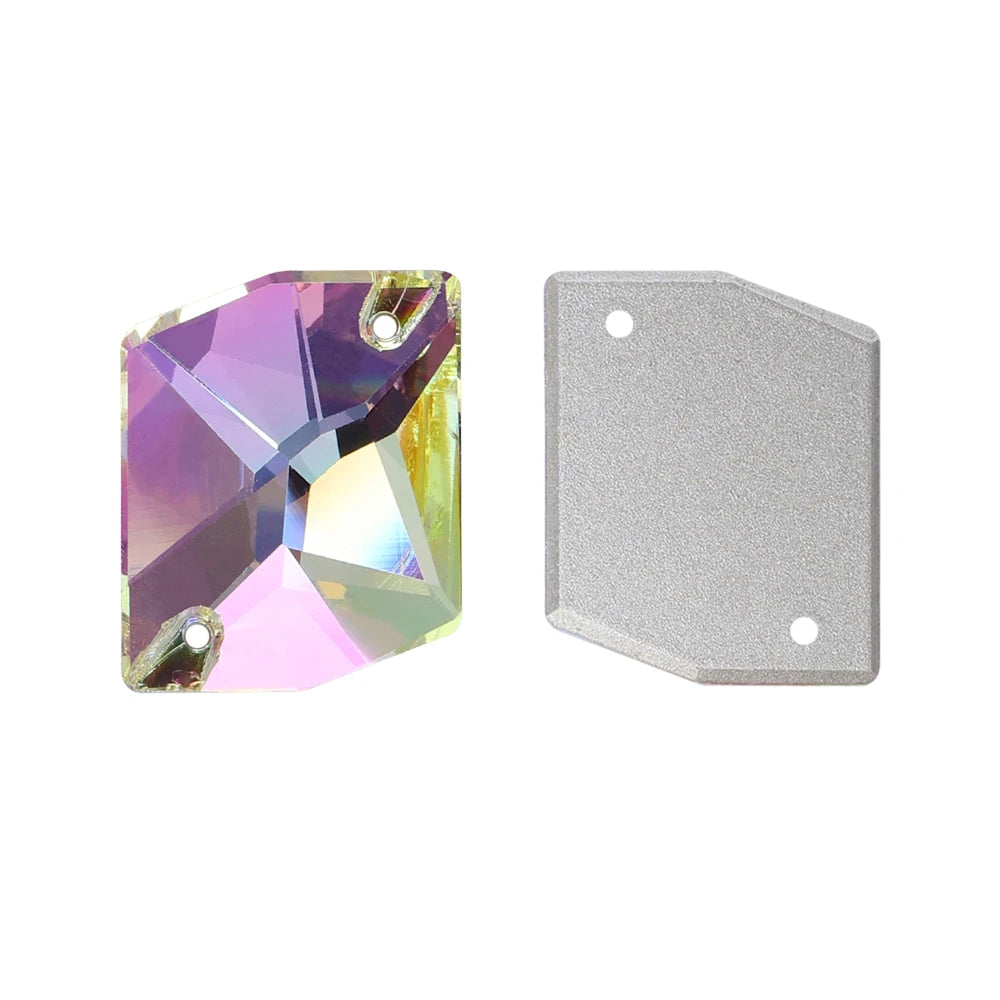 QY Wholesale Cosmic Sewing Crystal Glass Bling Sew-On Rhinestones Flat Back Non Hotfix Stones Bling for Clothing Accessory