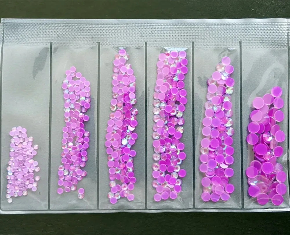 Customized Night Bling Rhinestone Fluorescent Flat Bottomed Drill Diy Nail Art Rhinestone