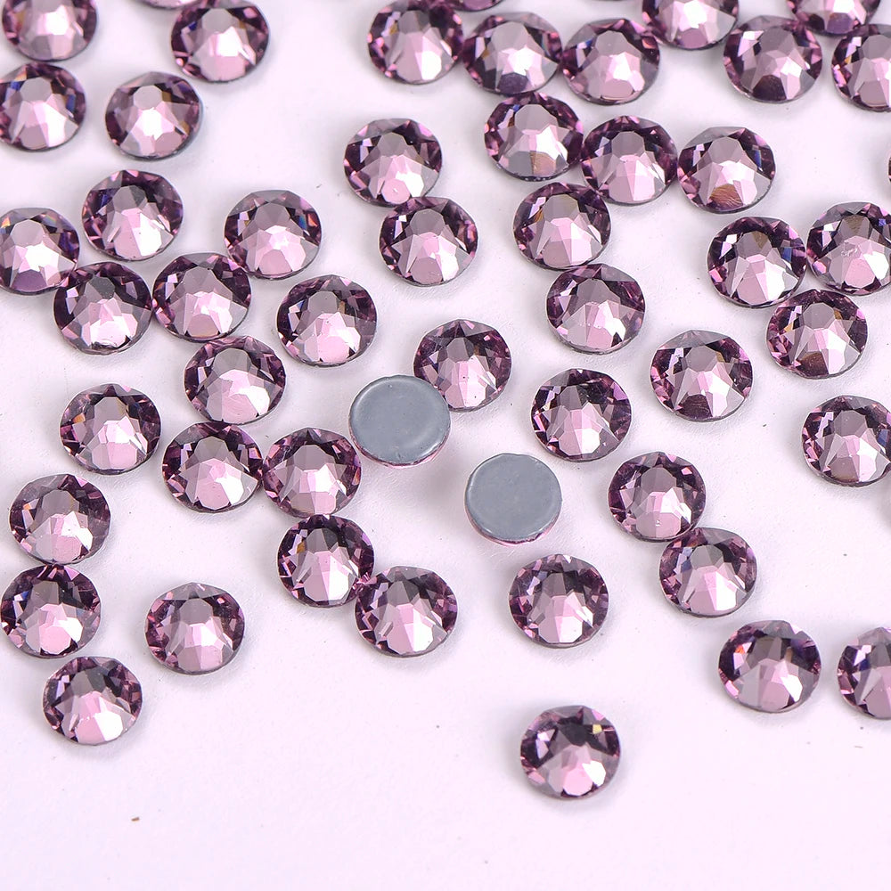 Wholesale Highest Quality 2088 16 Cut Facets Flat Back Crystal Hot Fix Rhinestones for Wedding Dresses