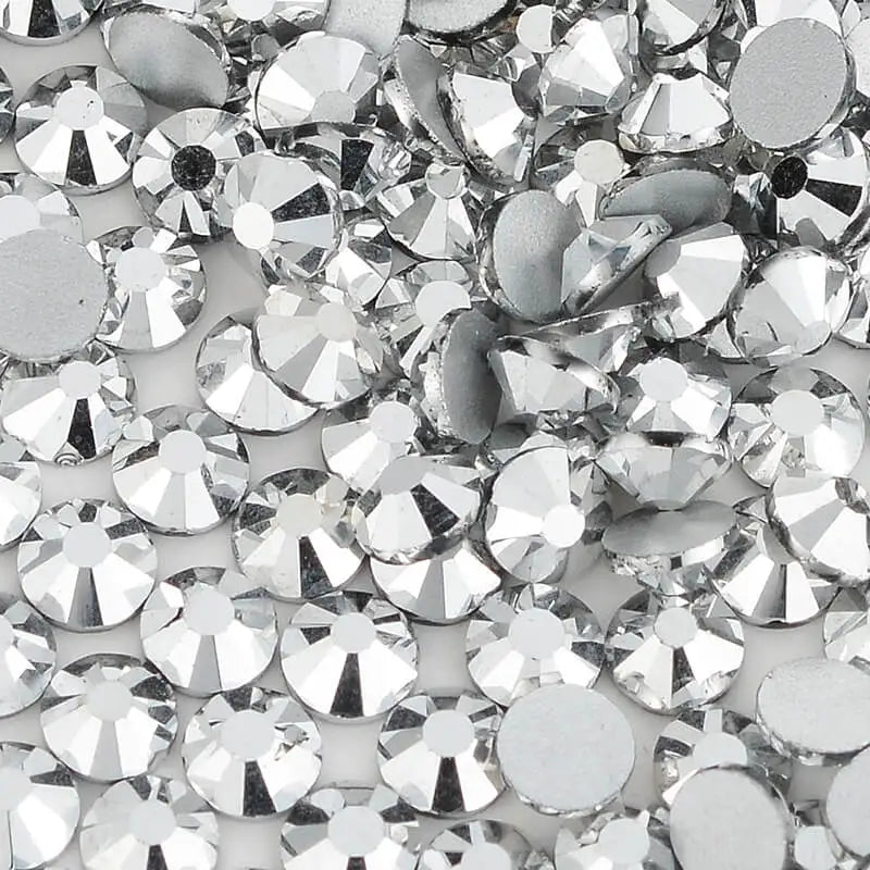 Glass Rhinestone Non Hot Fix Glass Labrador Color Rhinestones Boutique for Dance Costumes Crystal Craft