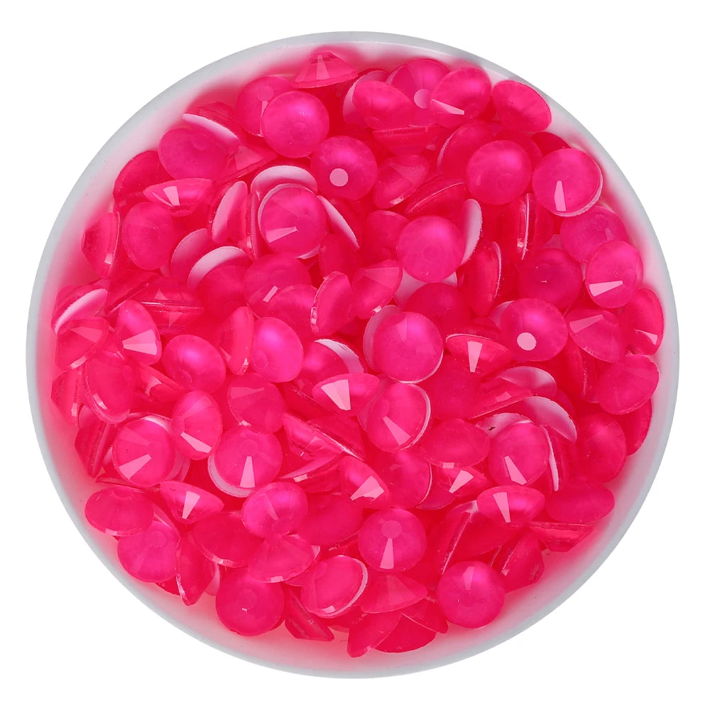 Wholesale 14400PCS Neon Rhinestone Diamond Non Hotfix Strass Flatback Glass Rhinestones for Cloth Garment Nail