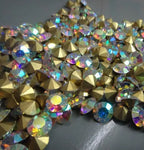 Factory Sales A-Level Bulk Nail Art Decorations Glass Rhinestone Accessories Pointed Bottom DIY Bags Garments Crystal